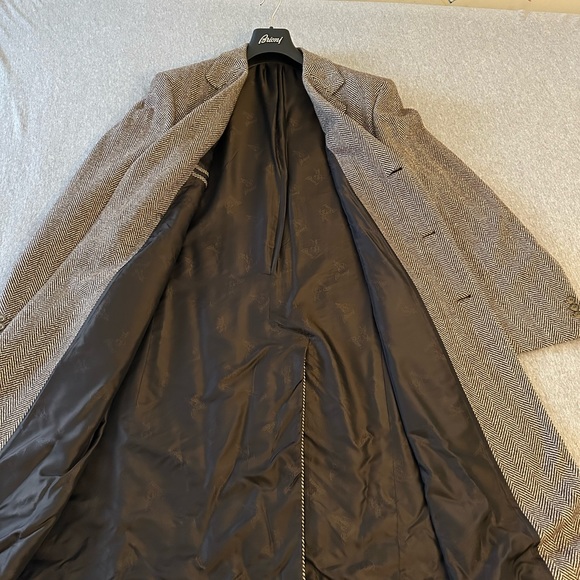 Brioni 100% VICUNA Gray  coat overcoat VOLGA - Picture 3 of 8